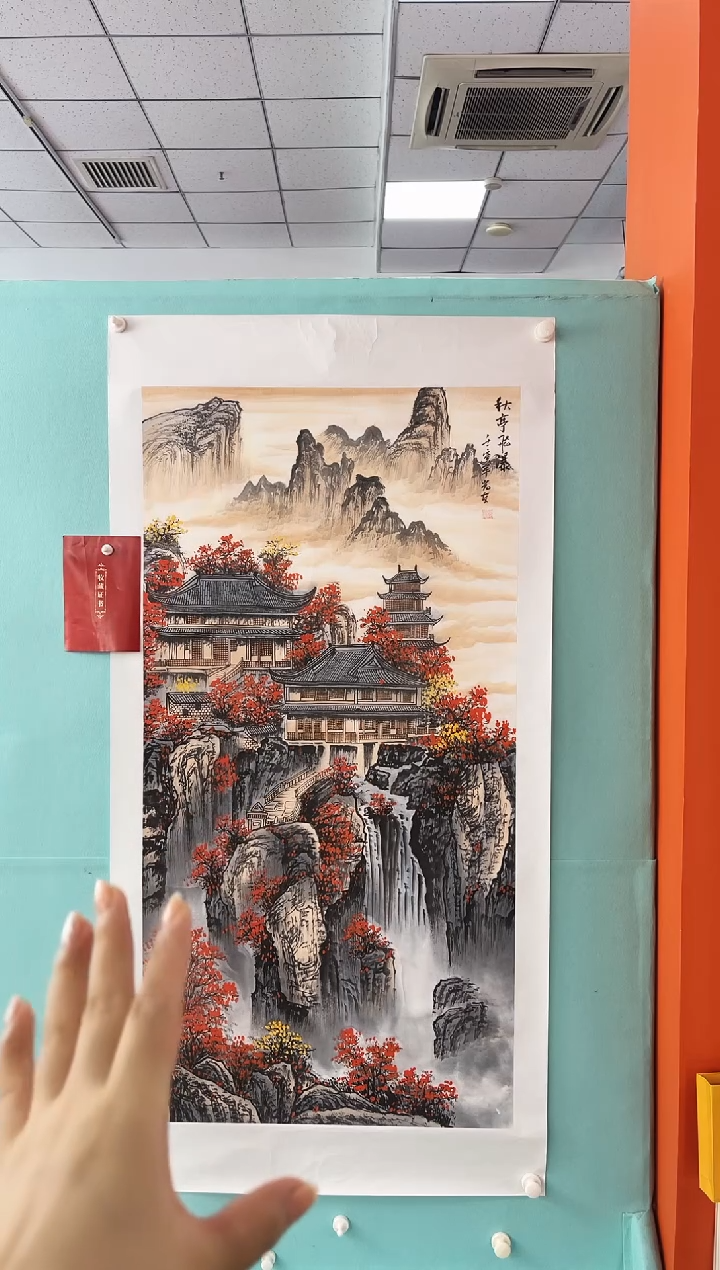国画房光友8平尺山水绘画作品