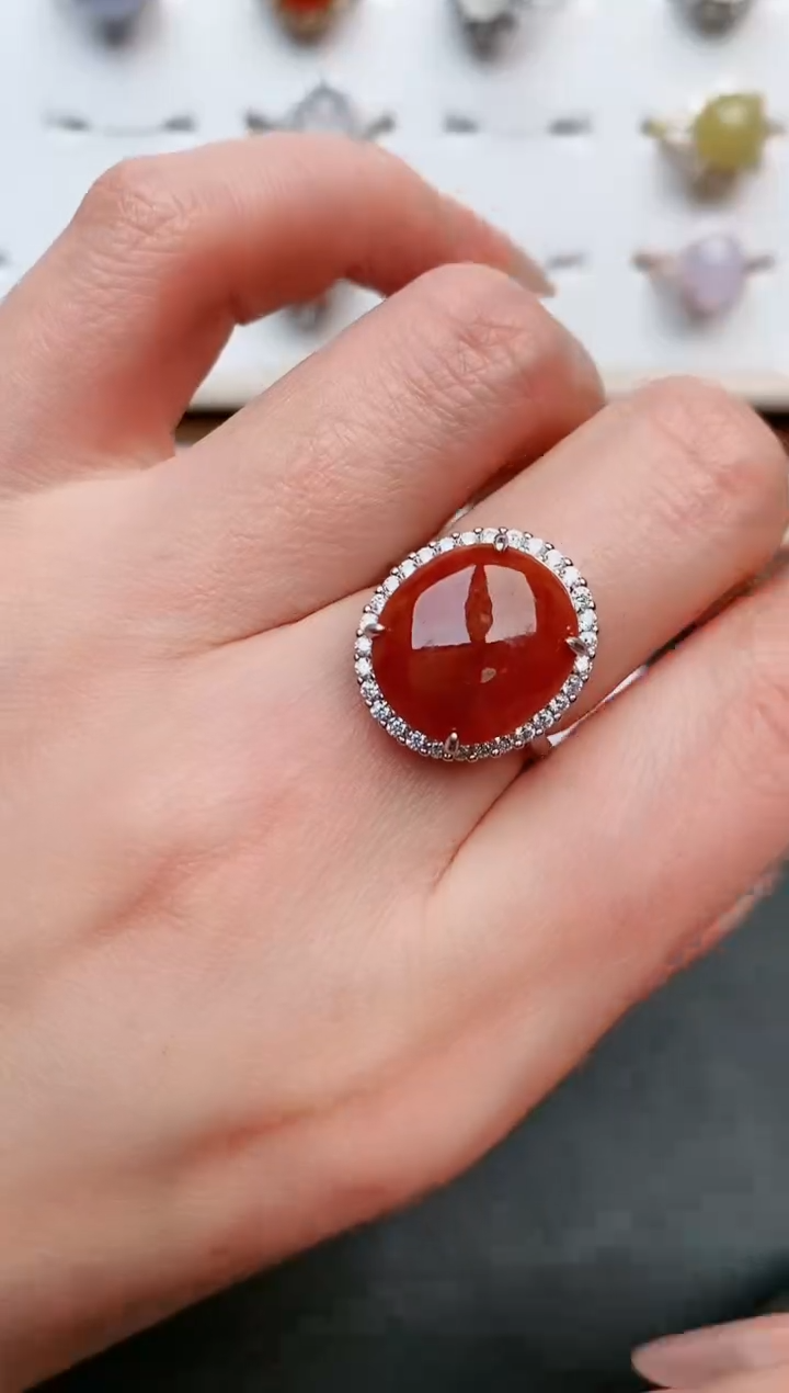 【闪购商品】翡翠戒指银S925镶嵌.....