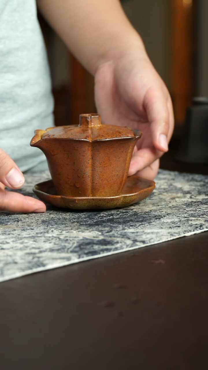 茶杯紫砂65号宜兴紫砂原矿作品  柴烧手抓