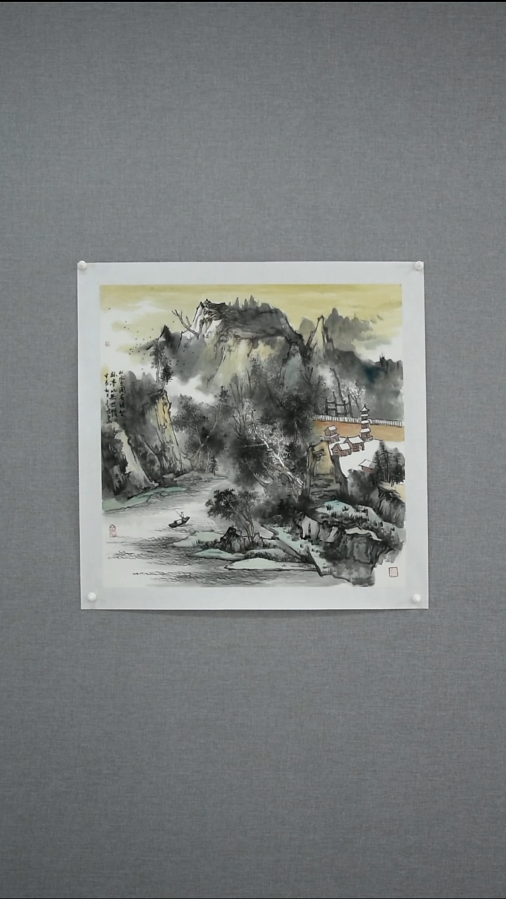 【闪购商品】绘画索敬坤-山水-4平尺-04