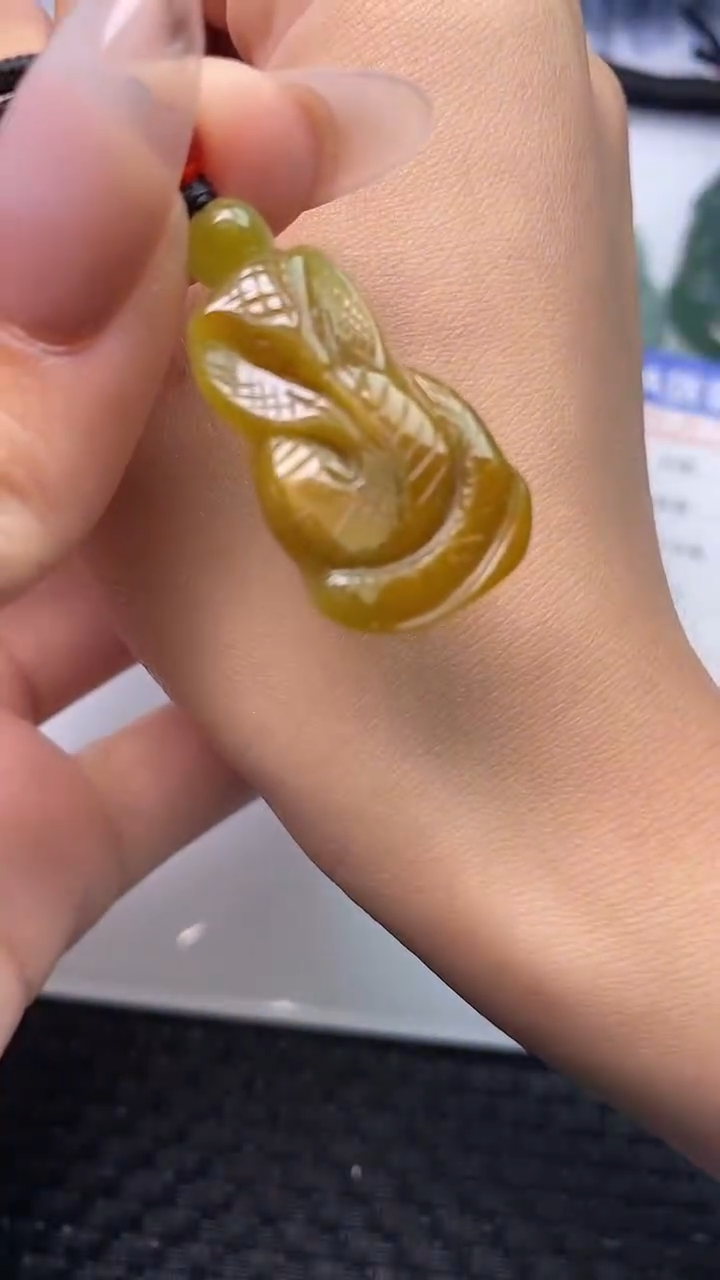 翡翠未镶嵌颈饰    5226