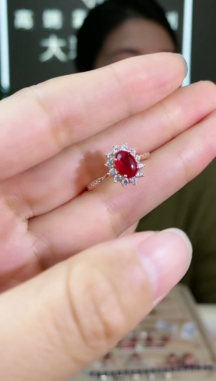 【闪购商品】红宝石手饰银S925镶嵌手饰