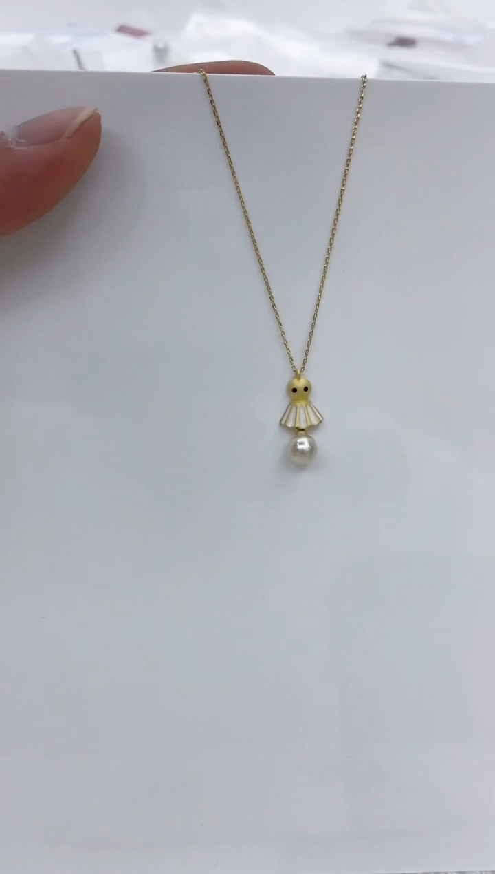 【闪购商品】海水珍珠颈饰银S925镶嵌海水珍珠项链