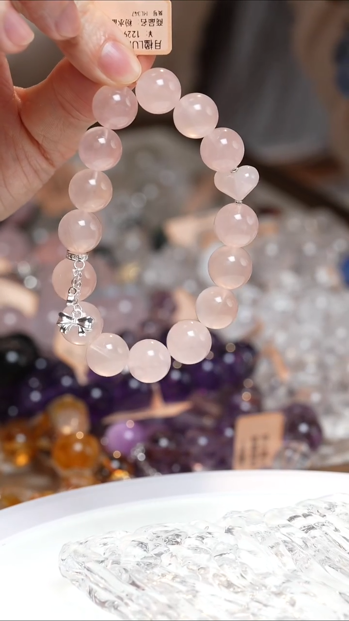未镶嵌手串水晶粉水晶手串·MM0025DEC523L347