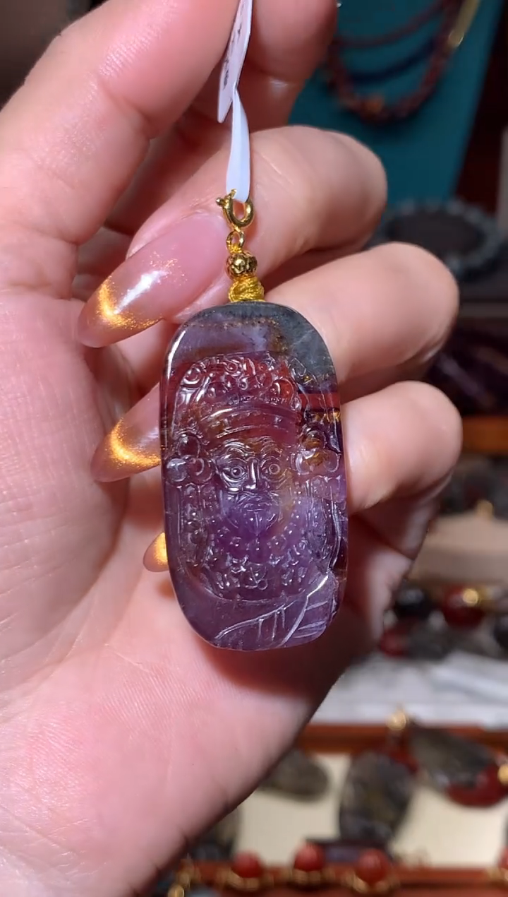 未镶嵌珠宝半成品水晶极光扎基吊坠