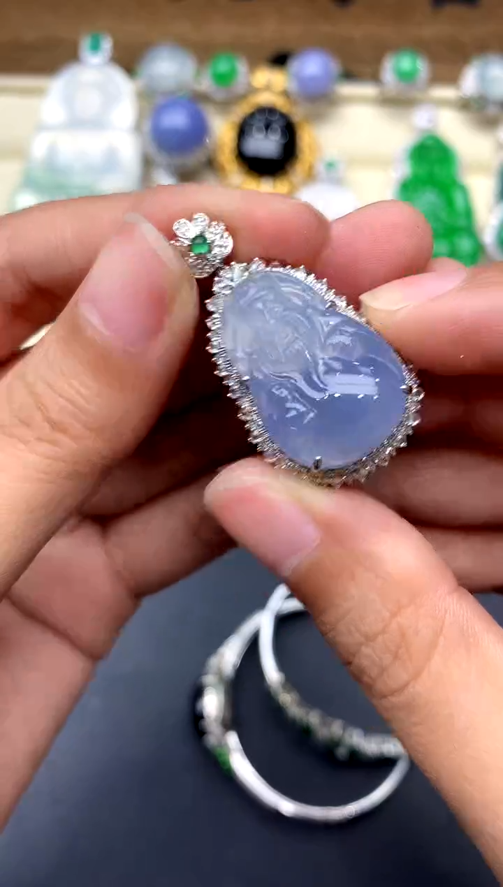 【闪购商品】翡翠颈饰18K金镶嵌462-中国好珍宝