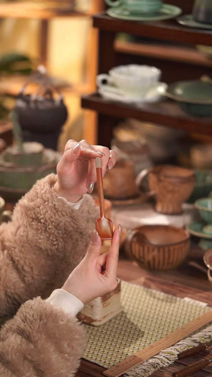 摆件陶景德镇高温单色釉@@S142