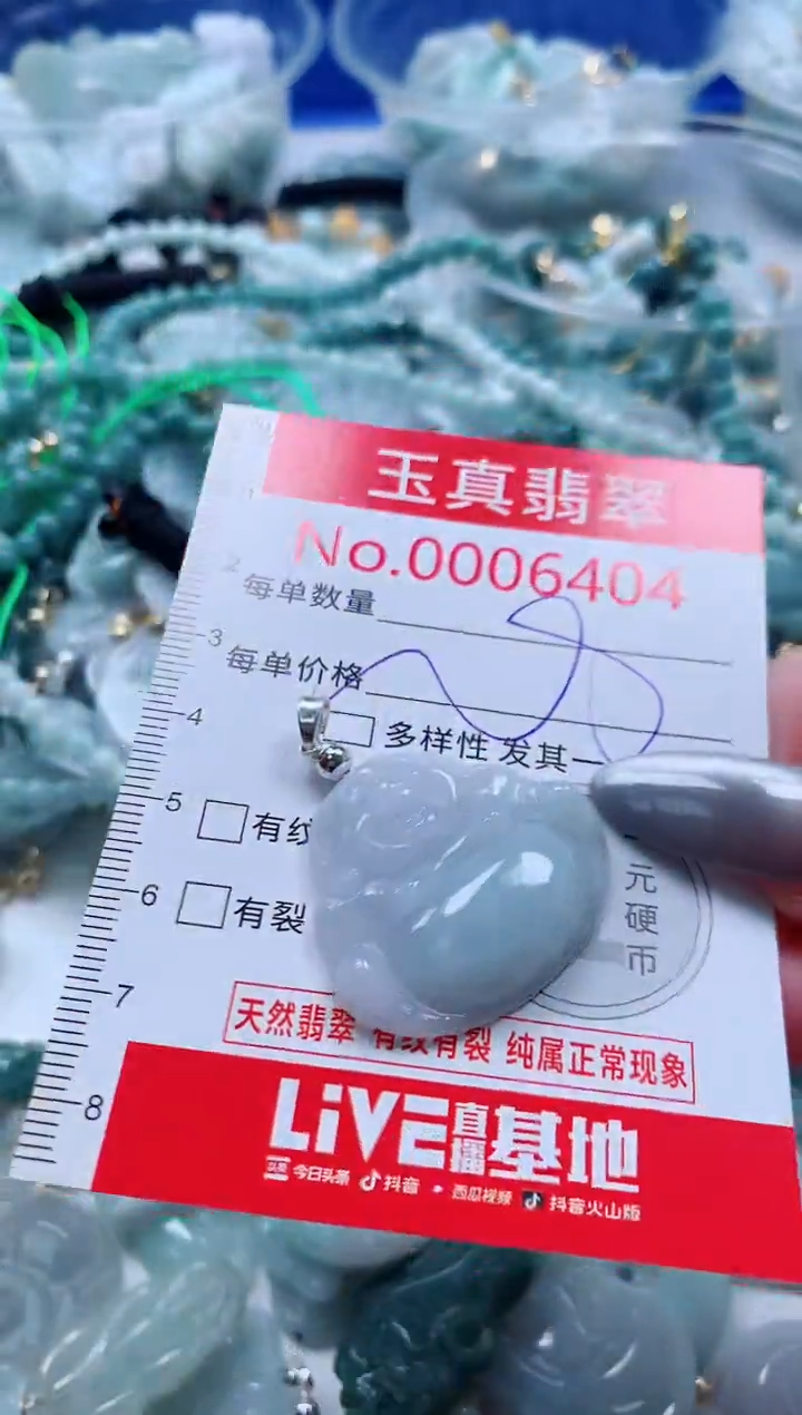 吊坠(不含链)未镶嵌翡翠6404