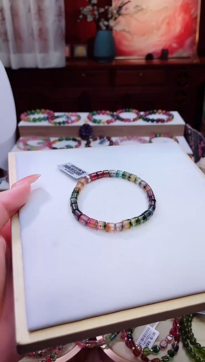 手串未镶嵌碧玺手串多样性发其一