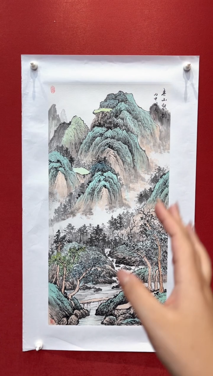 国画老师现场创作  38