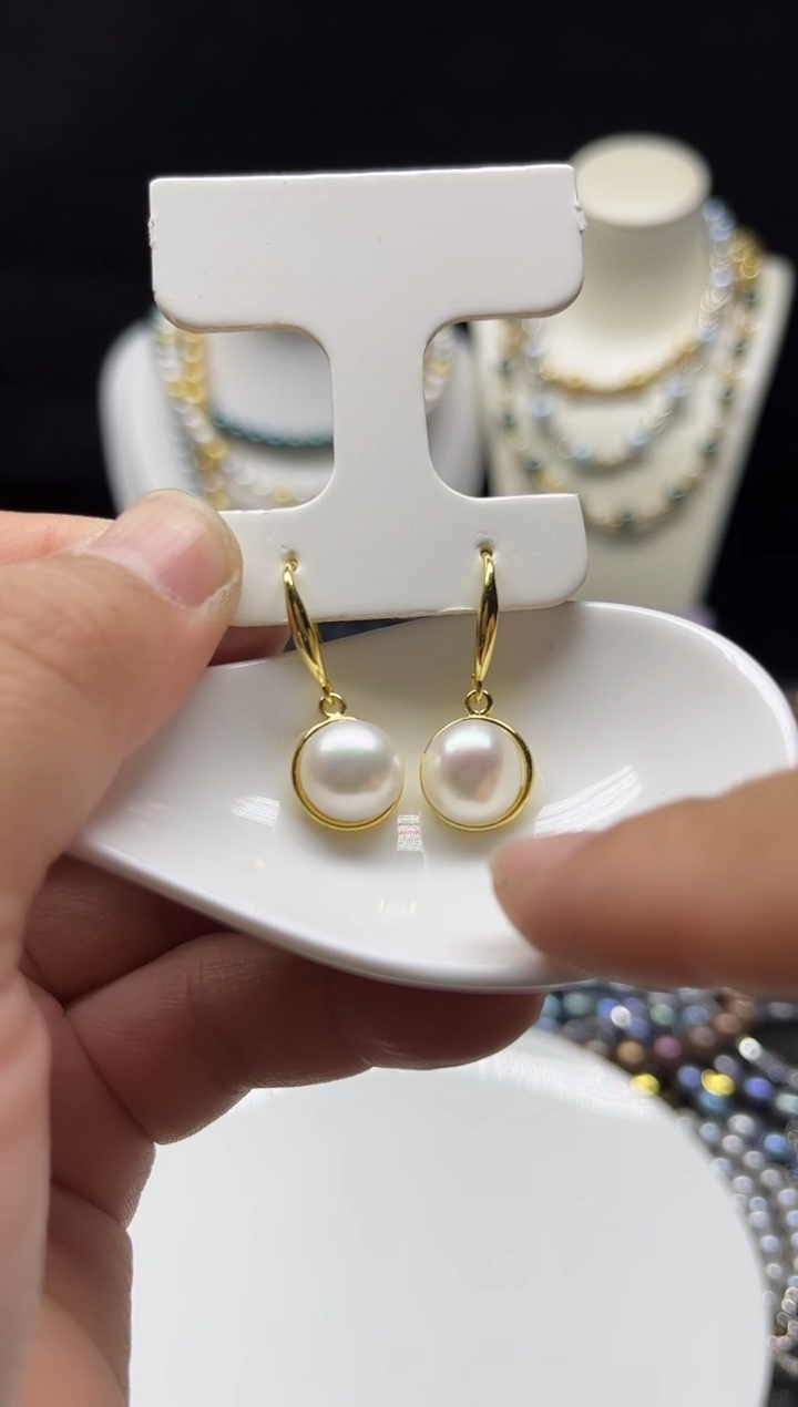 【闪购商品】淡水珍珠耳饰未镶嵌多人
