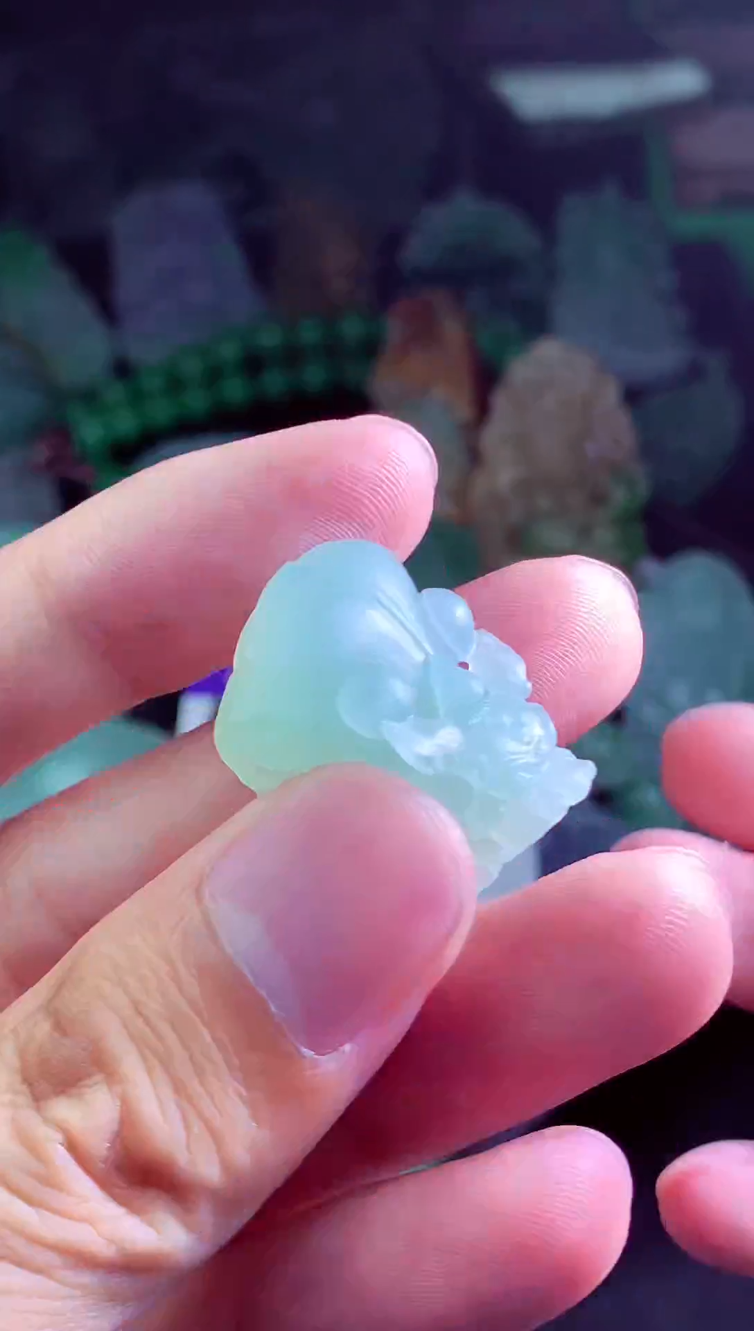 未镶嵌定制翡翠北****️翡翠毛货定制