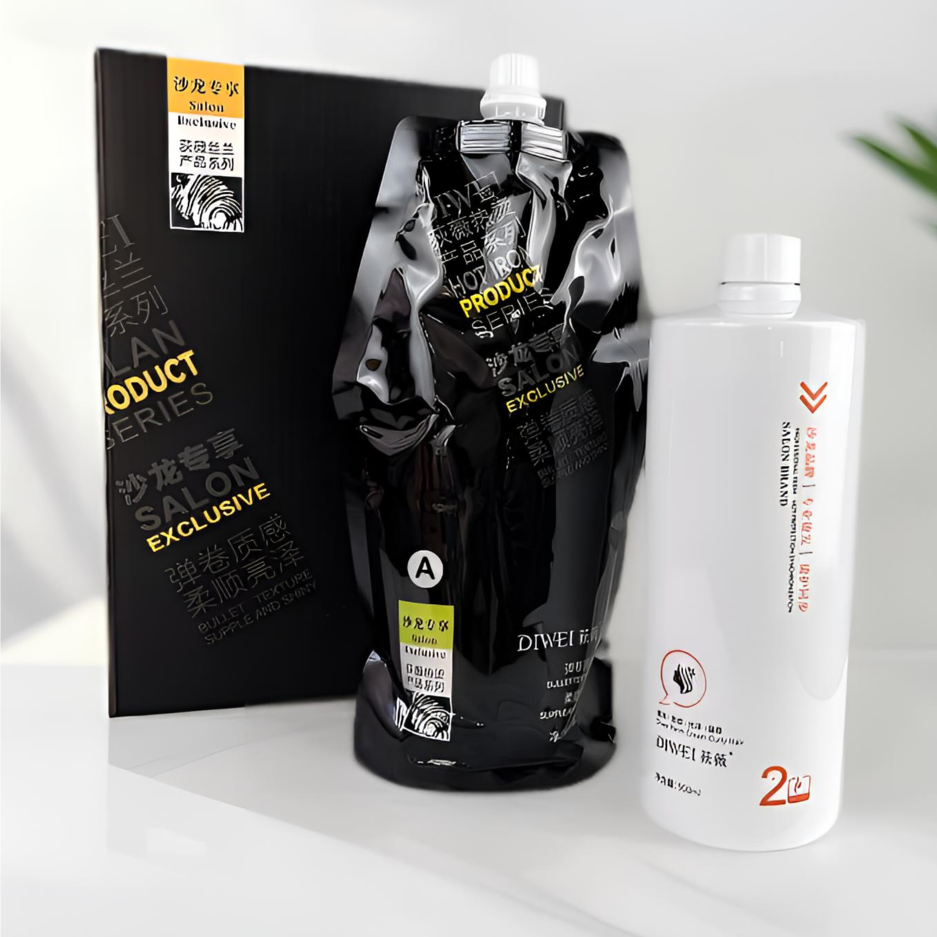 海柳美发批发烫发剂荻薇热烫荻薇丝兰顺直水润烫发拉直烫卷 发廊