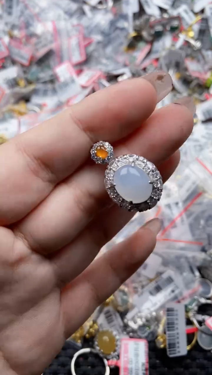 【闪购商品】翡翠戒指银S925镶嵌444444---3