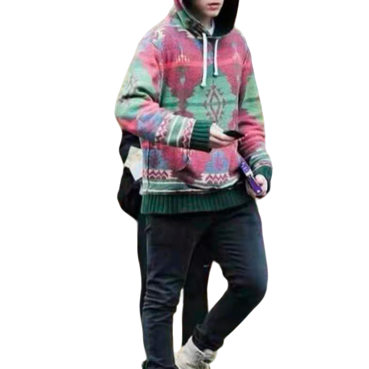 R 美式经典Navajo Pullover Hoodie双层加厚纳瓦霍连帽卫衣Y