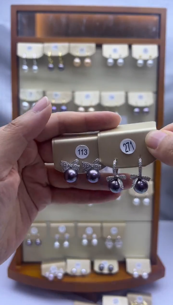 未镶嵌耳饰淡水珍珠113+271