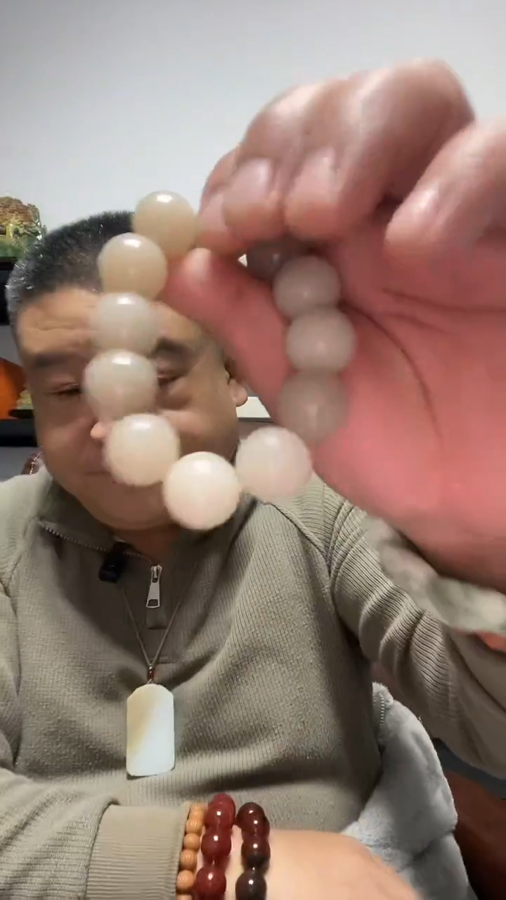 未镶嵌手串石英质玉佘太翠卡18mm手串