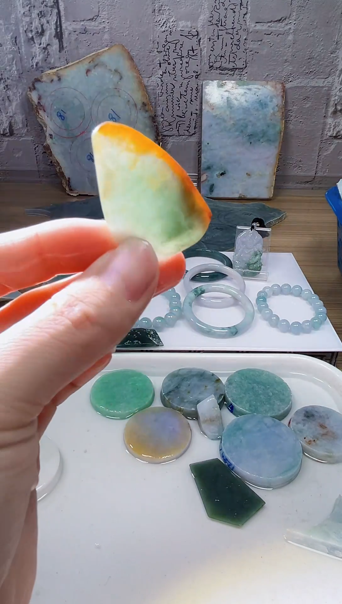 裸石翡翠天然翡翠A货余 南 877