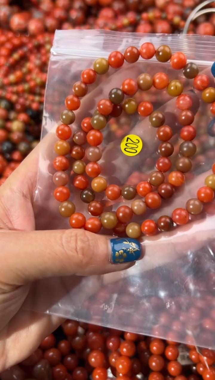 未镶嵌手串南红玛瑙7+