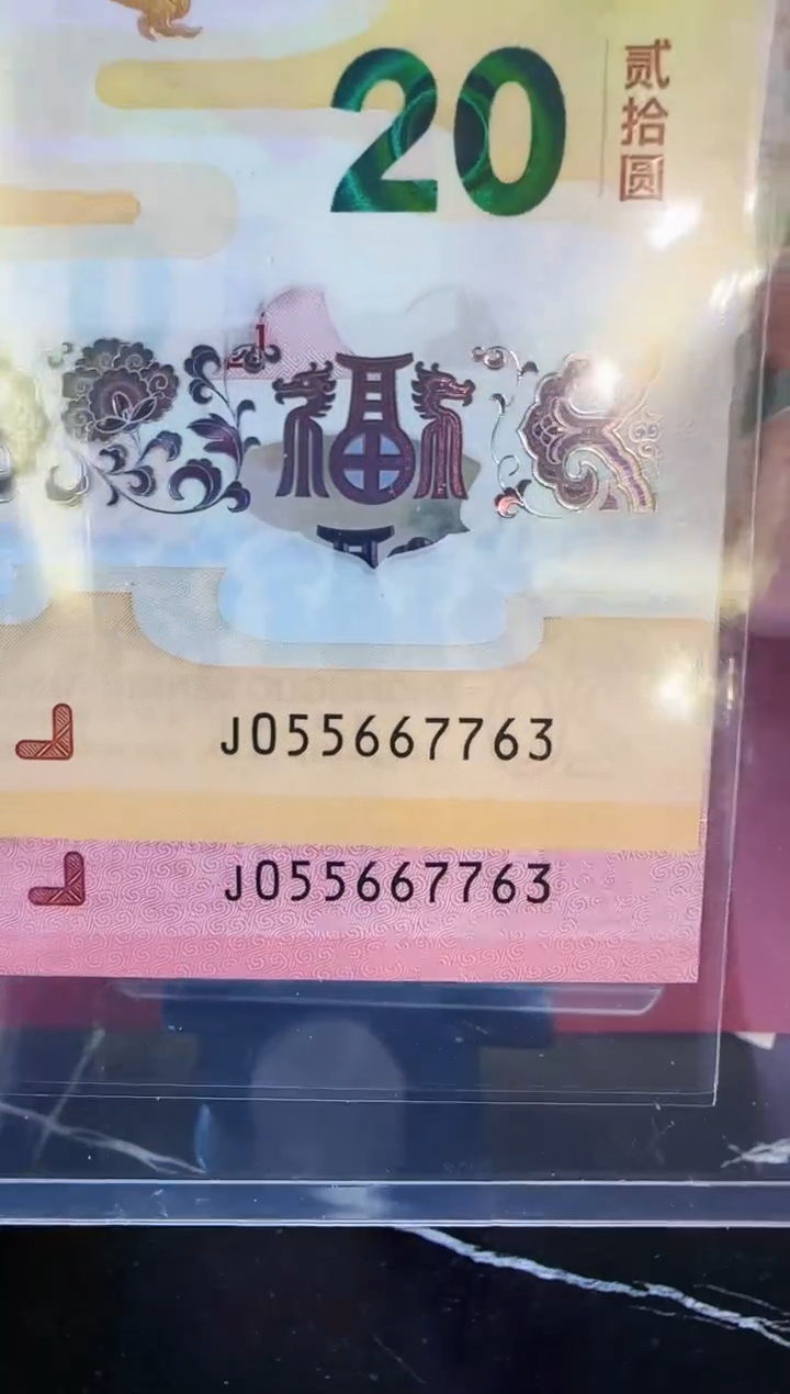 【闪购商品】塑料2025蛇钞全同号055667762裸