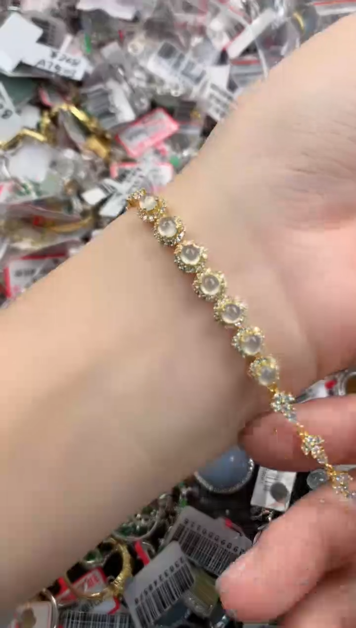 银S925镶嵌戒指翡翠4444----7