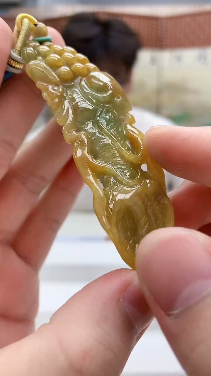 未镶嵌定制翡翠4688bb-毛货挂件39