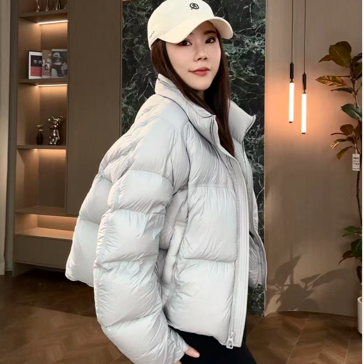 DUMO-冬季25年新款极简设计师短款立领羽绒服25051 DC