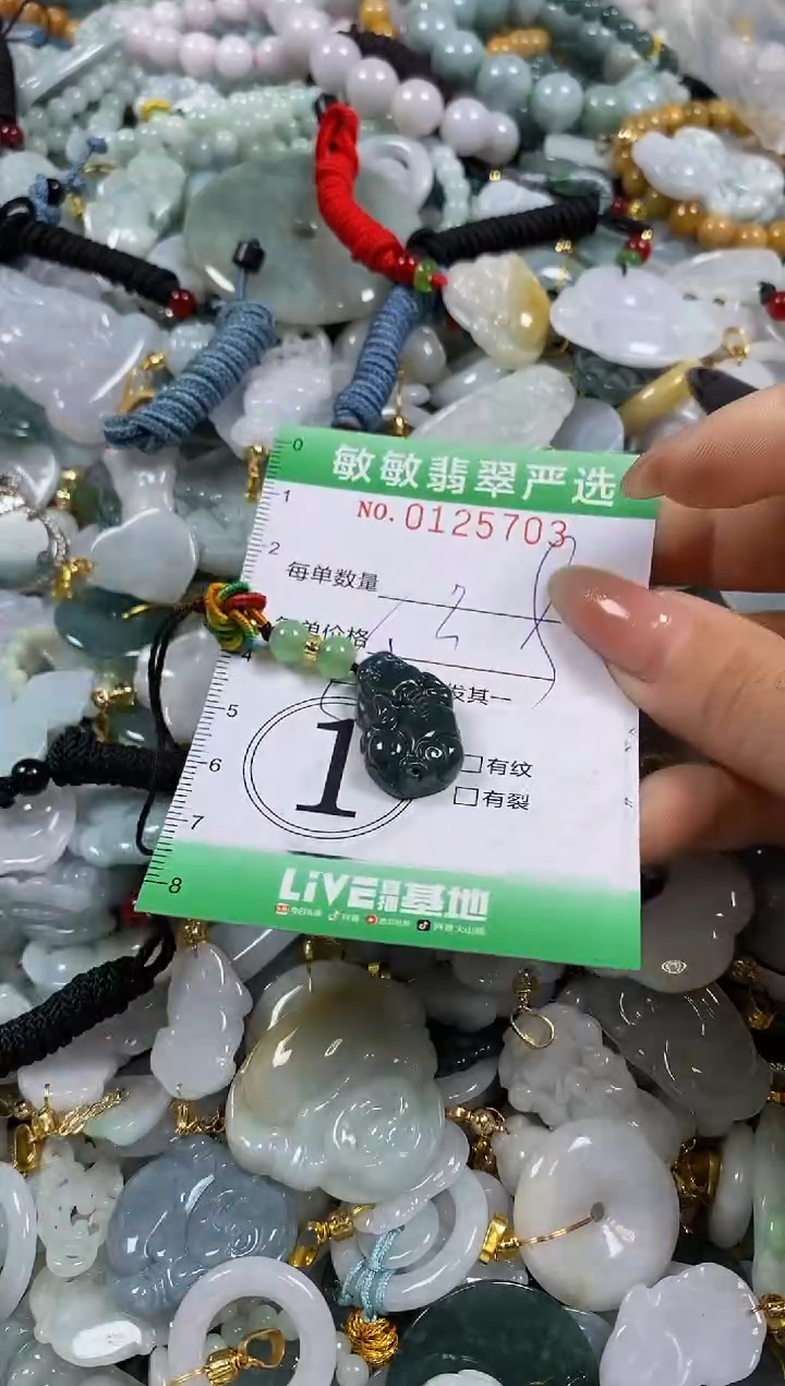 【闪购商品】翡翠颈饰未镶嵌闪购0125703多样性发其一