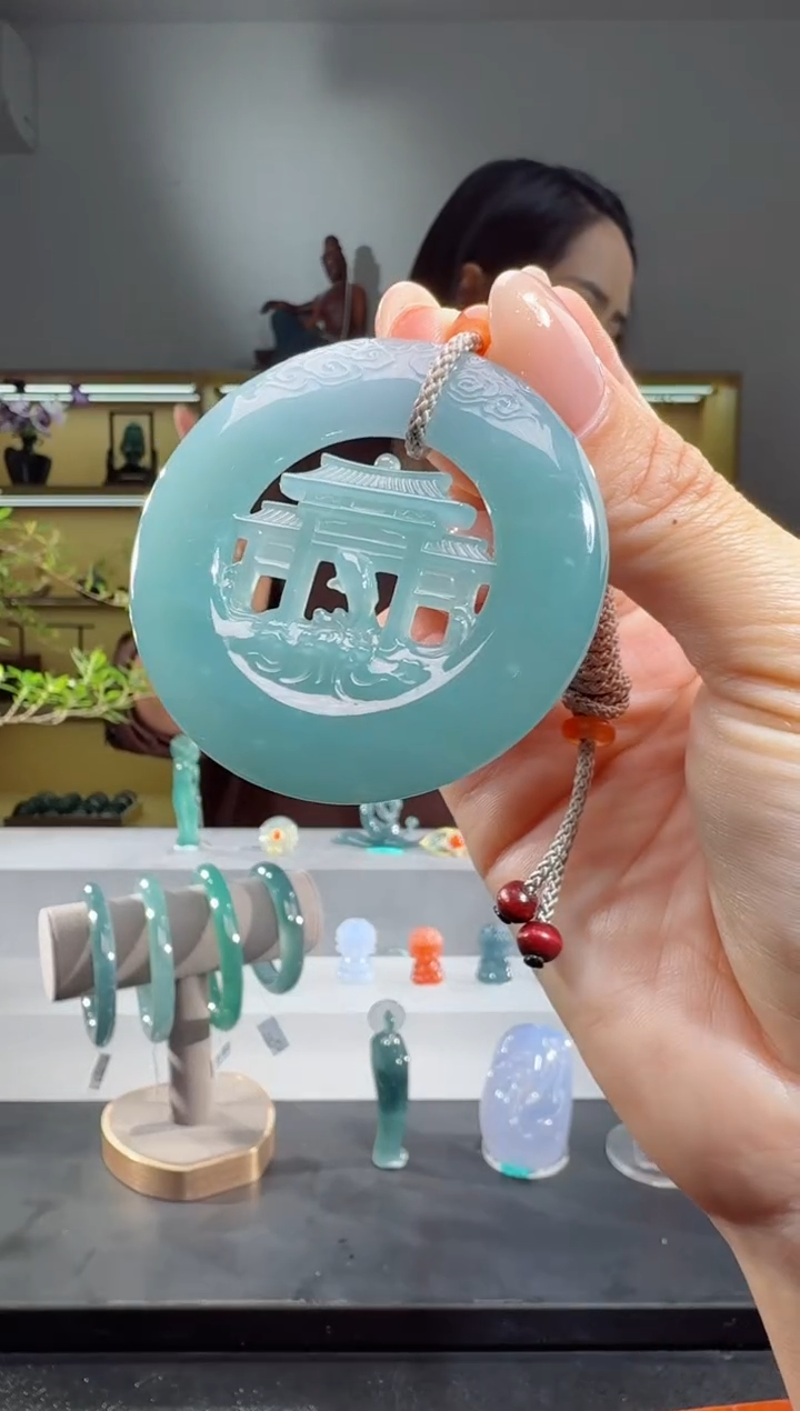 吊坠(不含链)未镶嵌翡翠鱼跃龙门