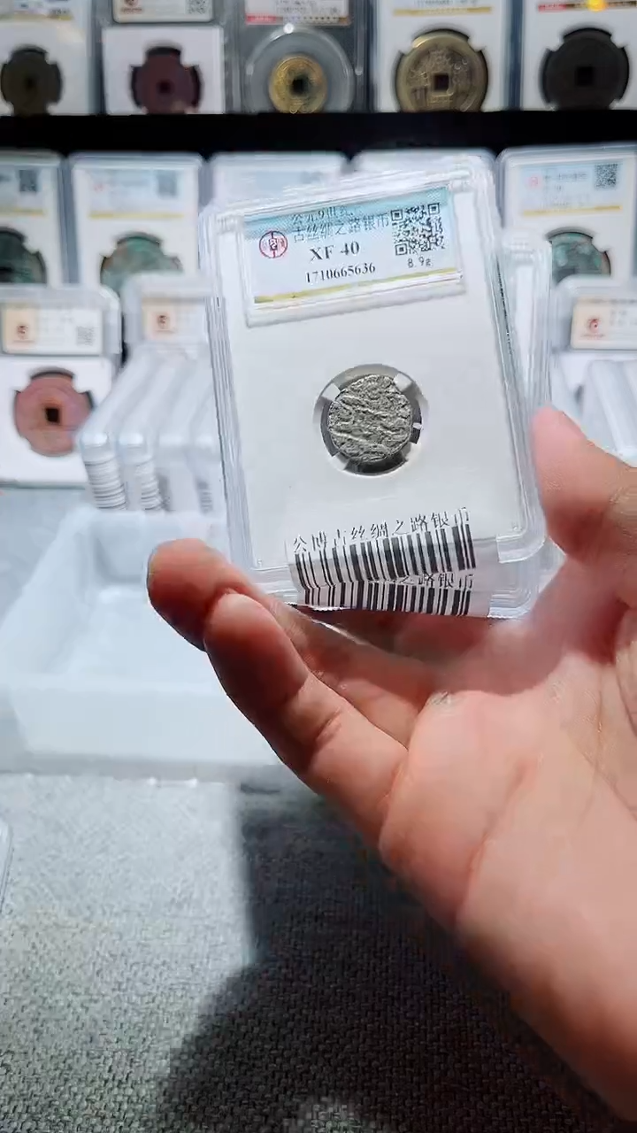 银A148公博古丝绸之路银币一枚8g+