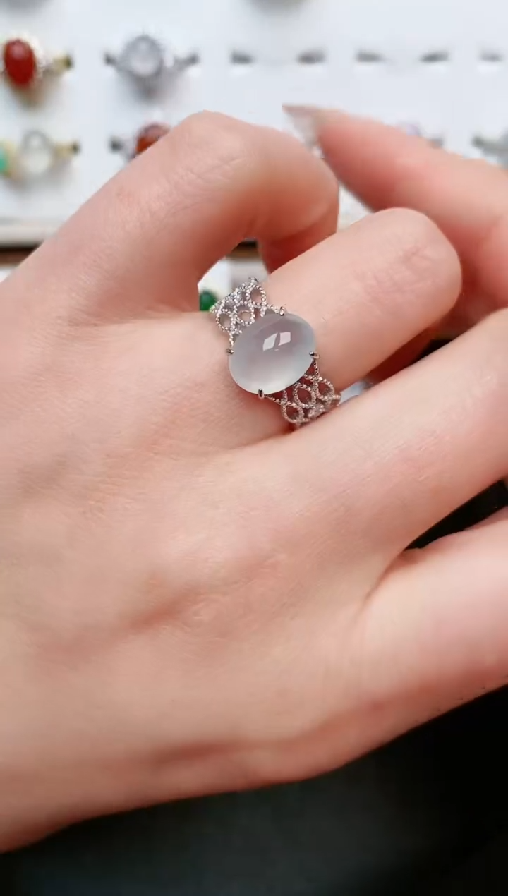 【闪购商品】翡翠戒指银S925镶嵌.....