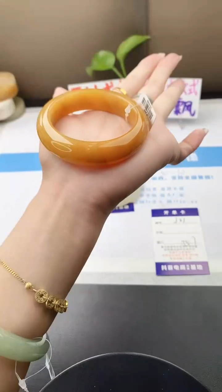 未镶嵌手镯石英质玉j21-HB多样性发货55+