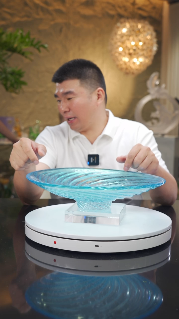 瓷片福利蓝色果盘