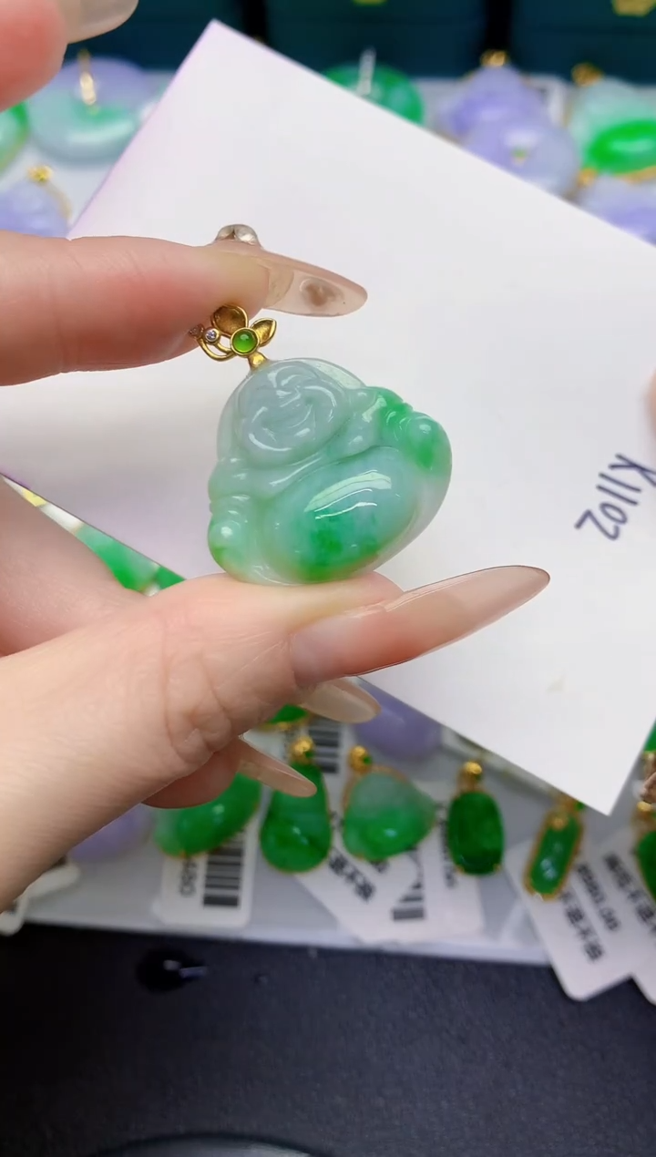 颈饰未镶嵌翡翠缅甸天然翡翠A货