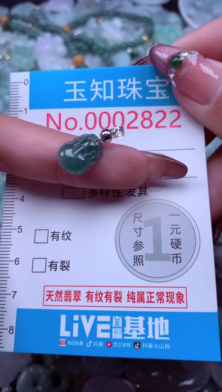 吊坠(不含链)未镶嵌翡翠2822