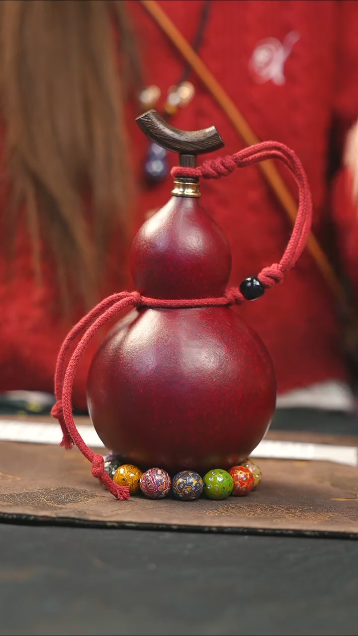 【闪购商品】WG254大漆酒葫芦不包手串及旋转底座