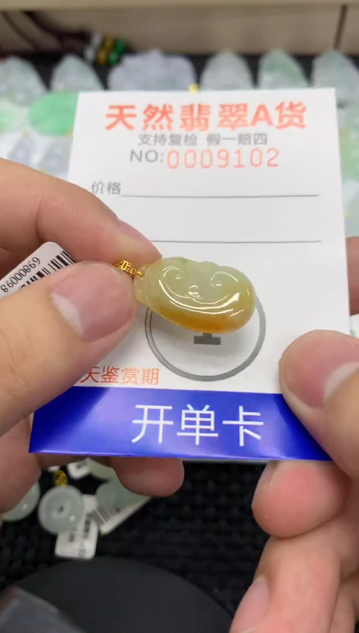 【闪购商品】翡翠颈饰18K金镶嵌11111111111