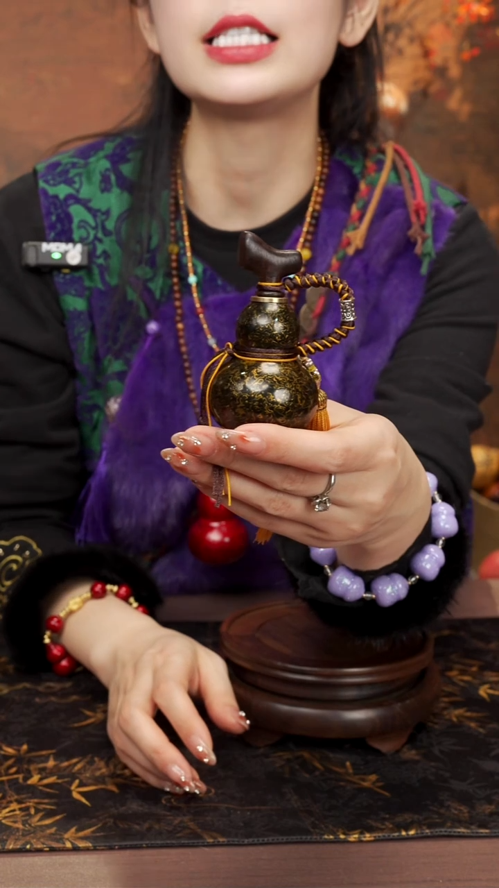 526--大漆开口小葫芦----168