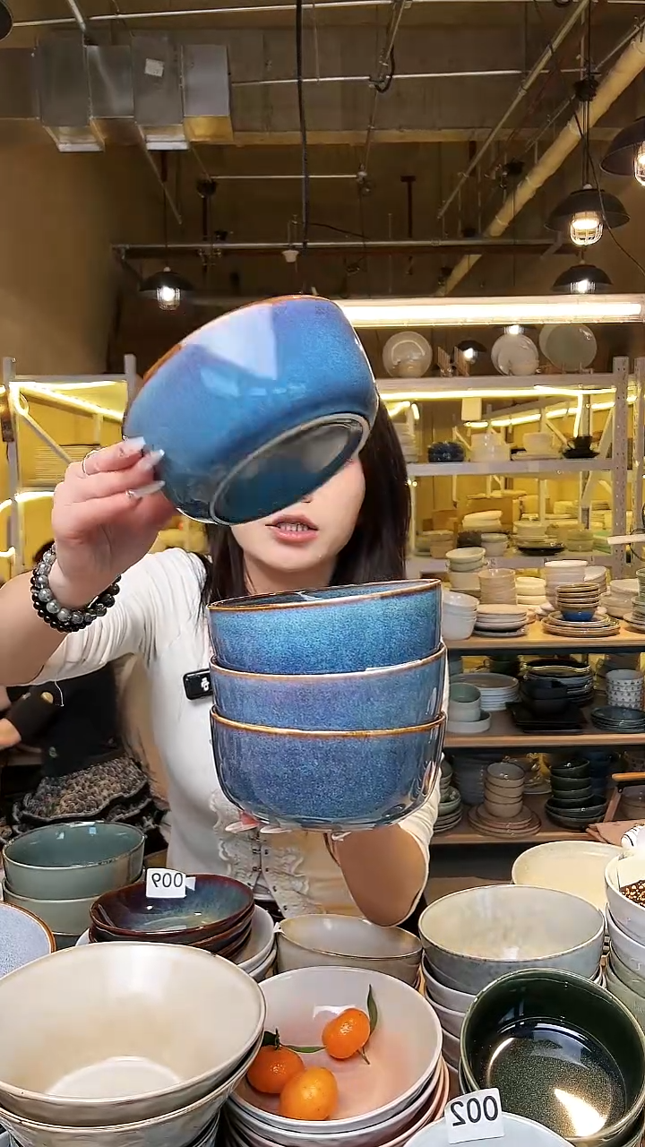 瓷31外贸尾货窑变釉下彩默认微瑕