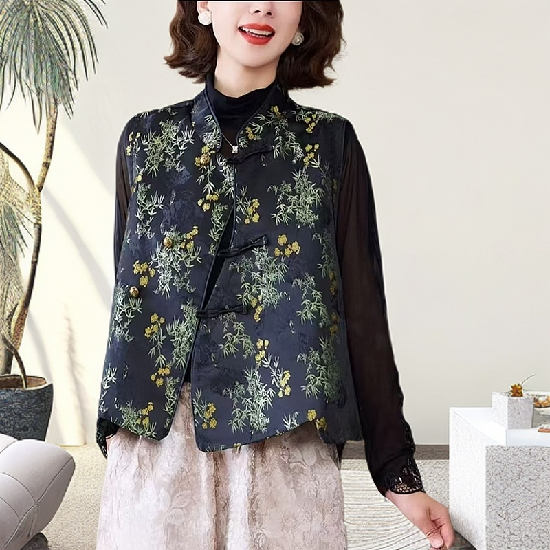 【香云阁】春季款新中式气质时尚百搭马甲