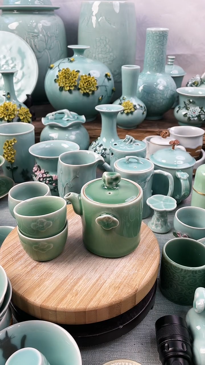 【闪购商品】壶全品杯子福利特价 微瑕 慧仙青瓷