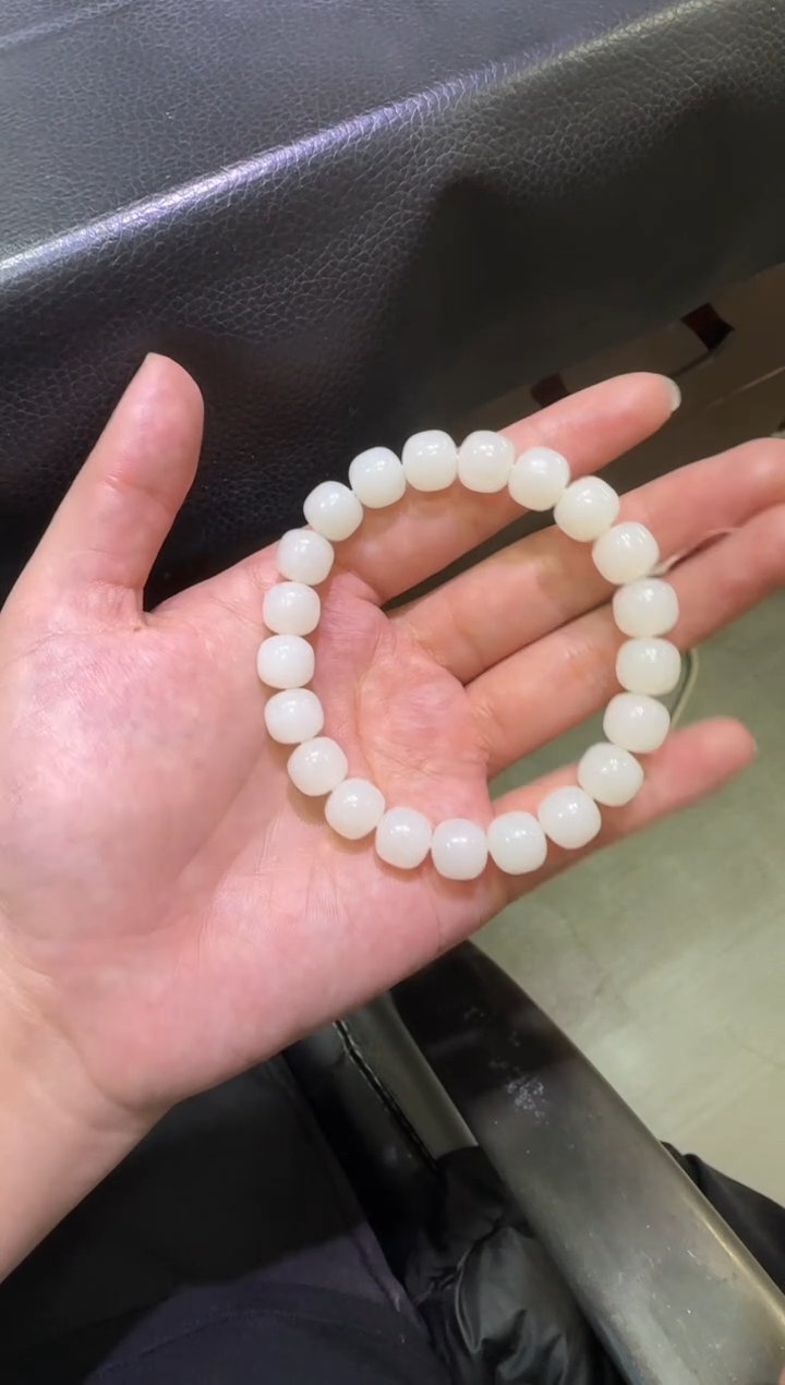 未镶嵌手串和田玉天泰白玉手串（产地直发）