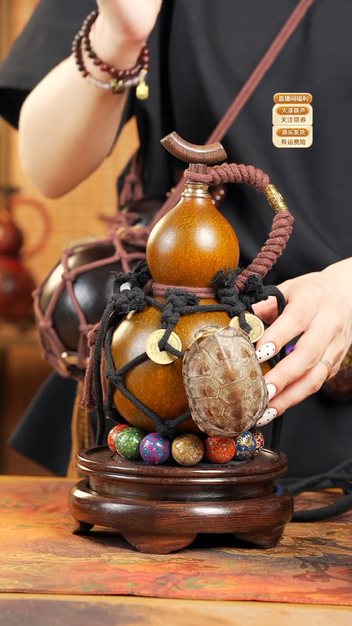 WL069网兜款葫芦不包手串及旋转底座