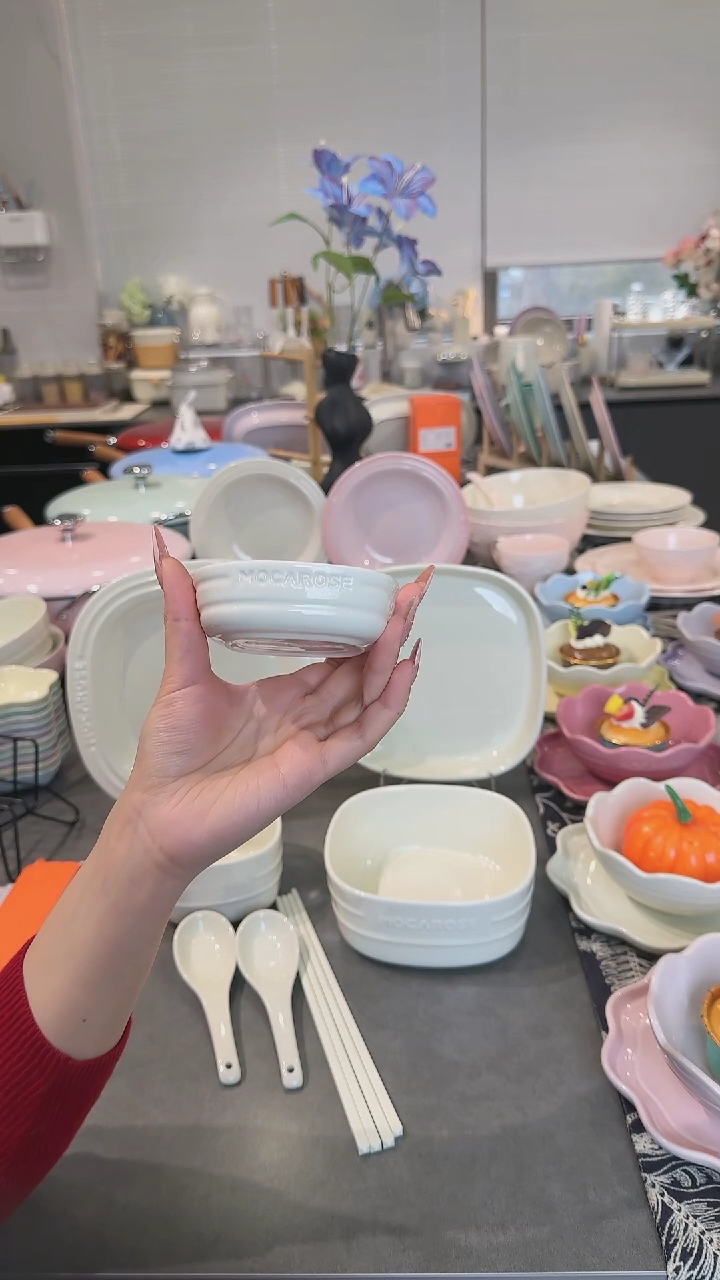 【闪购商品】瓷方形炻彩蘸料碟9cm-奶油白x1