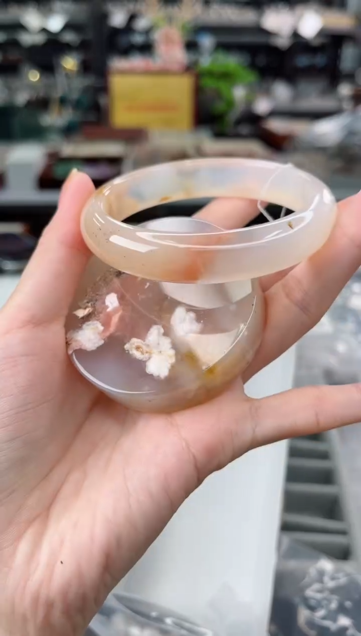 【闪购商品】石英质玉手镯未镶嵌60圈口（赠品镯心）360