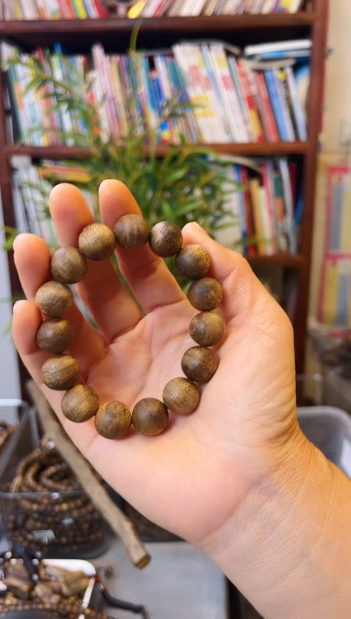 【闪购商品】沉香手串棋楠圆珠单圈