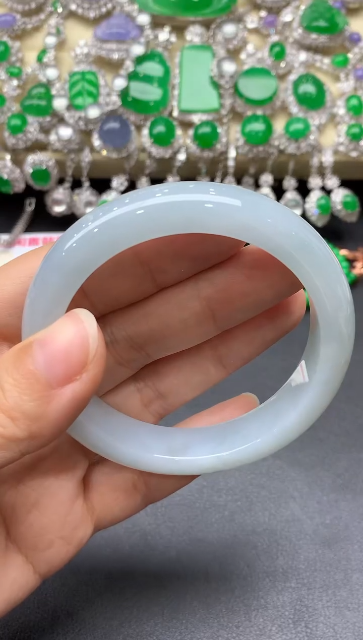 未镶嵌手镯翡翠465-中国好珍宝