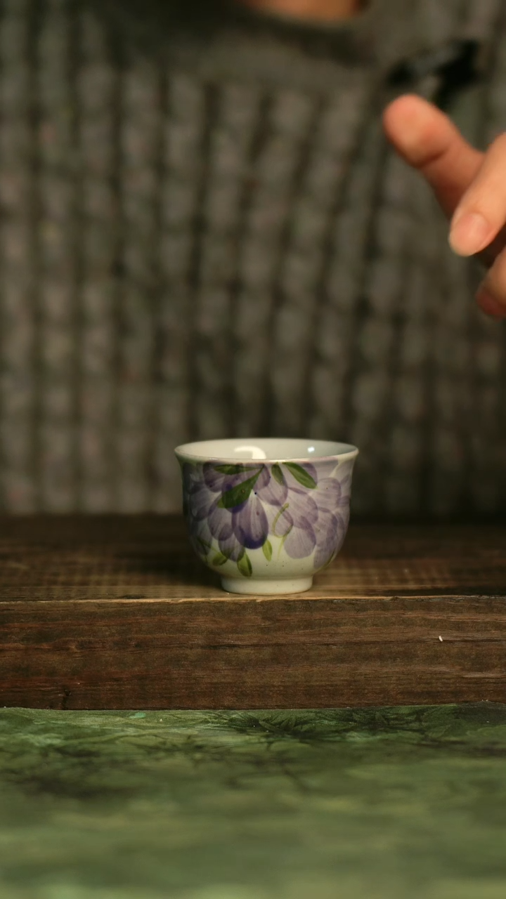 釉下彩手工手绘瓷器青诗集手工手绘瓷器