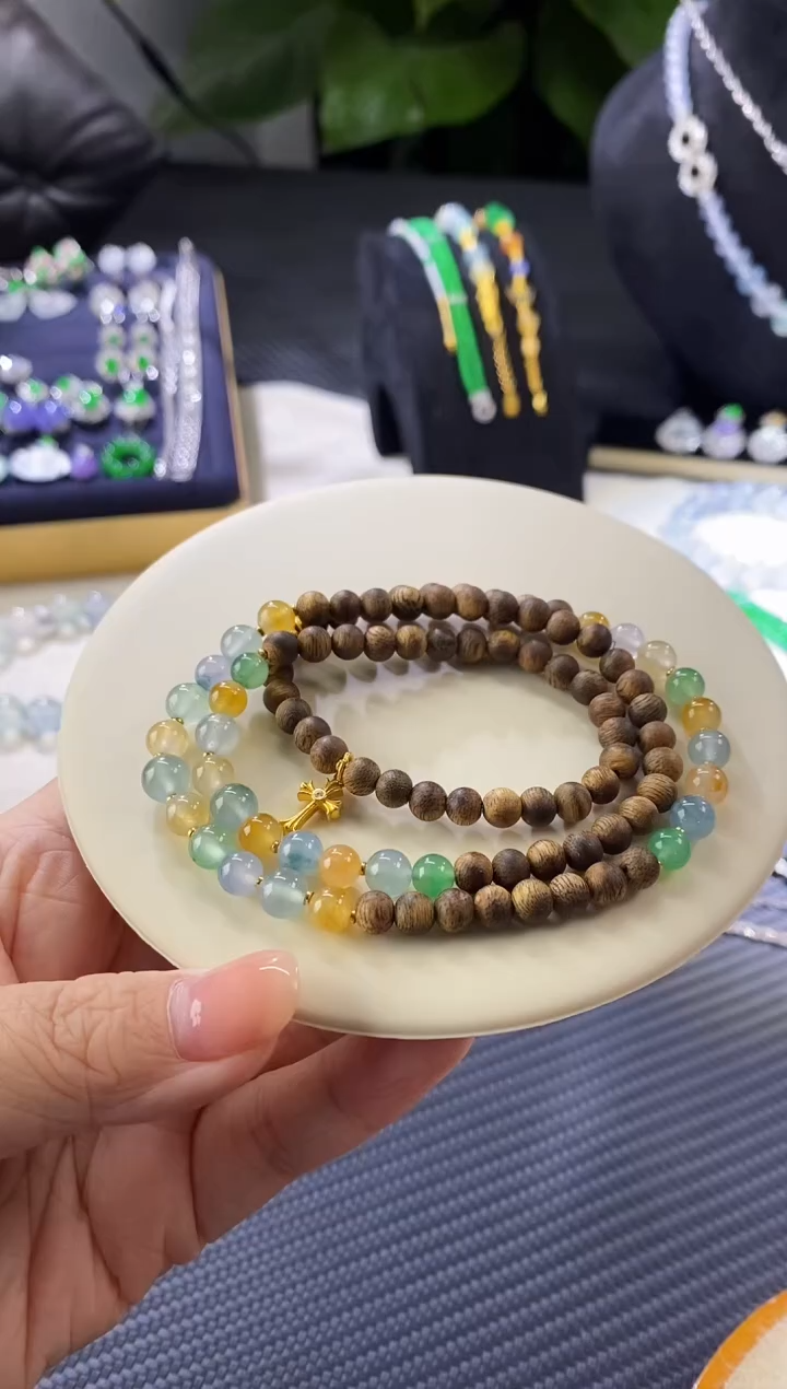 【闪购商品】翡翠把件足金镶嵌亏清买断定金