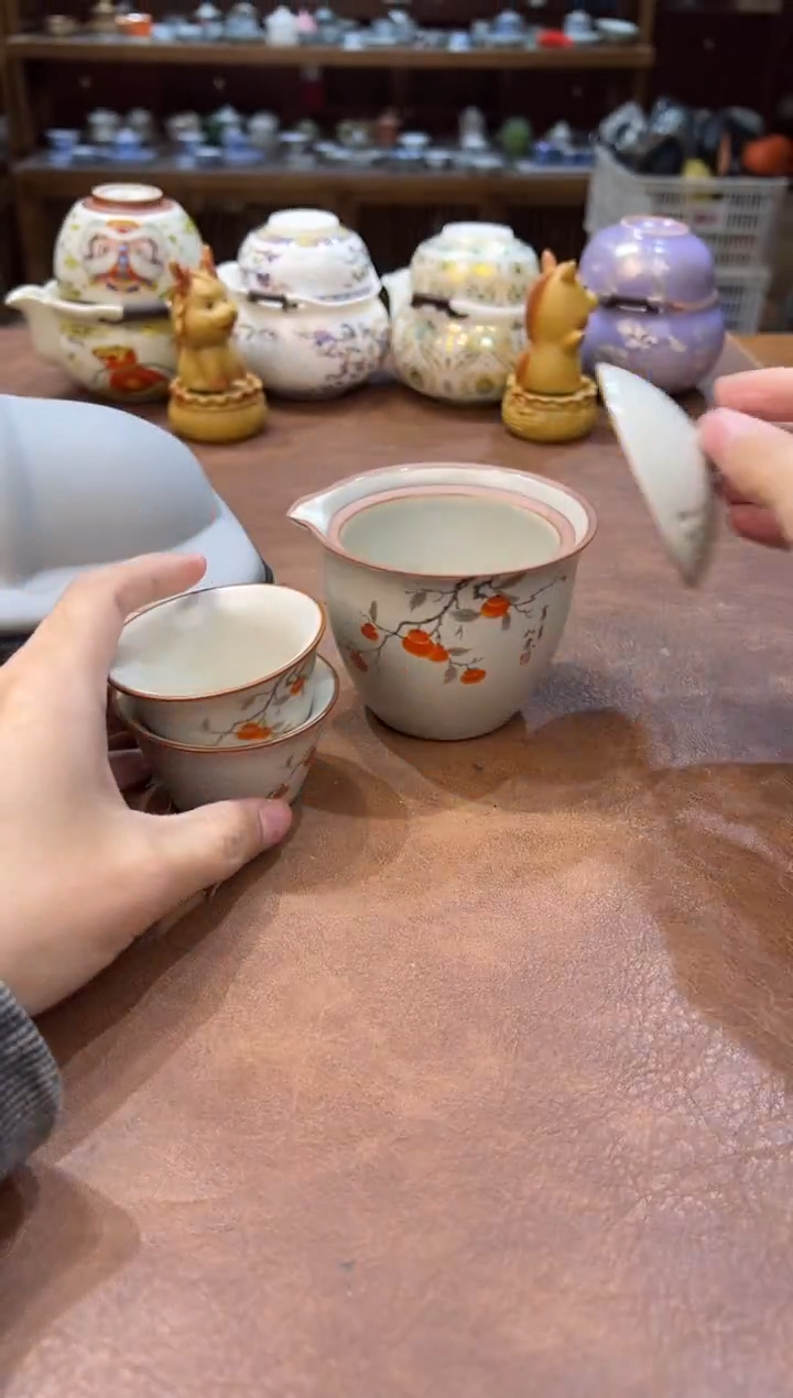 真的很便宜会开片的旅行茶具